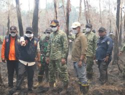 Tinjau Karhutla Way Kambas, Kasrem 043/Gatam Dampingi Kepala BNPB Kawal Keselamatan Ekosistem