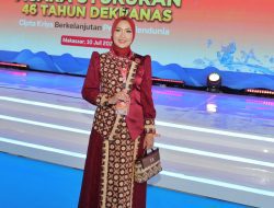 Batin Wulan Ikuti Puncak HUT Ke-46 Dekranas, Dekranasda Lampung Pamerkan Produk Unggulan