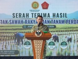 Tanam Perdana di Tulang Bawang, Danrem 043/Gatam Tegaskan Komitmen Swasembada Pangan