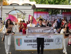 Gita Praja Saburai Pemprov Lampung Sabet Juara Umum Kejurnas Marching Band Kemenpora RI 2025